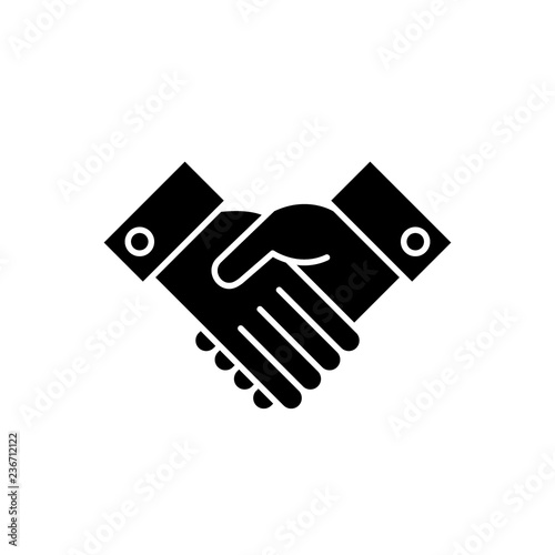 Acknowledge black icon, concept vector sign on isolated background. Acknowledge illustration, symbol
