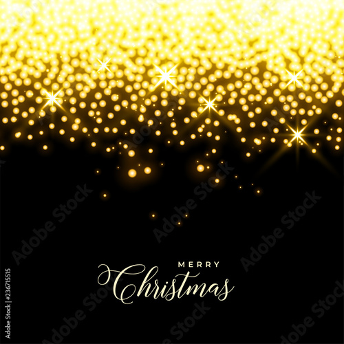 Wallpaper Mural glowing golden stars and sparkles christmas background Torontodigital.ca