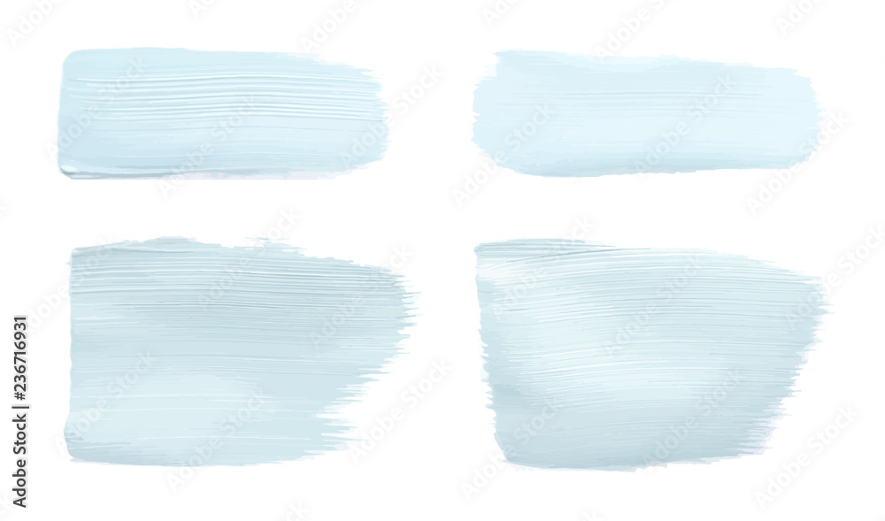 Vector pale blue paint smear stroke stain set. Abstract acrylic textured art illustration. Acrilyc Texture Paint Stain Illustration. Hand drawn brush strokes vector elements. Acrilyc strokes. Vector pale blue paint smear stroke stain set. Abstract acrylic textured art illustration. Acrilyc Texture Paint Stain Illustration. Hand drawn brush strokes vector elements. Acrilyc strokes.