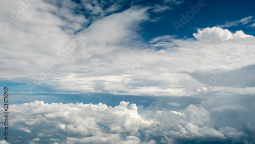 Fototapeta Naklejka Na Ścianę i Meble -  beauty sky and clouds look from plane
