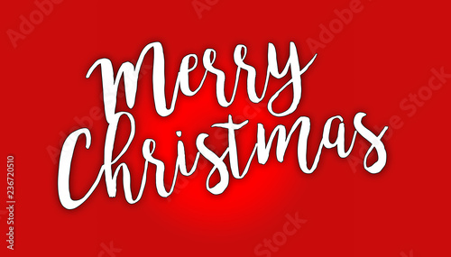 Merry Christmas Written in beautiful design