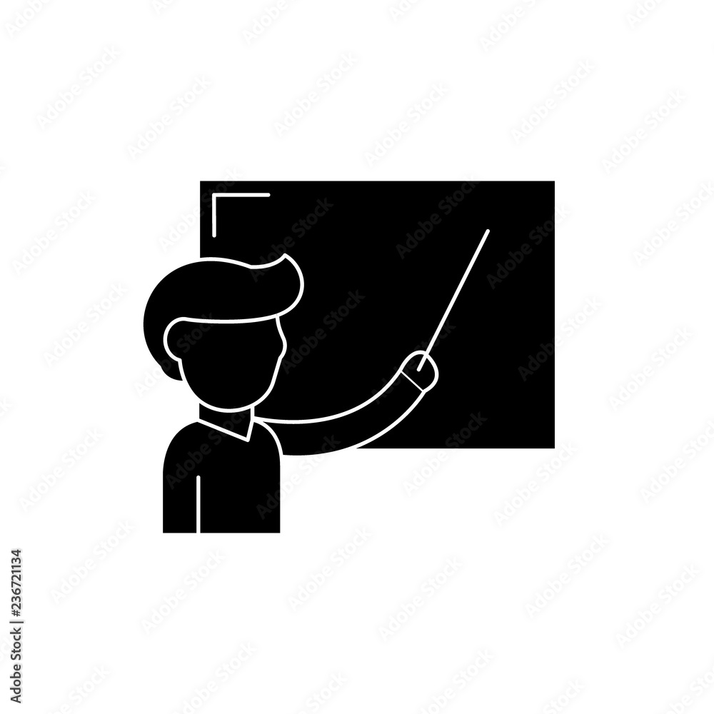 Teacher Vector Black And White