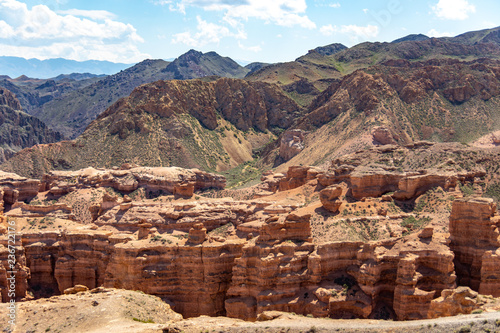 Charyn canyon in Almaty region of Kazakhstan