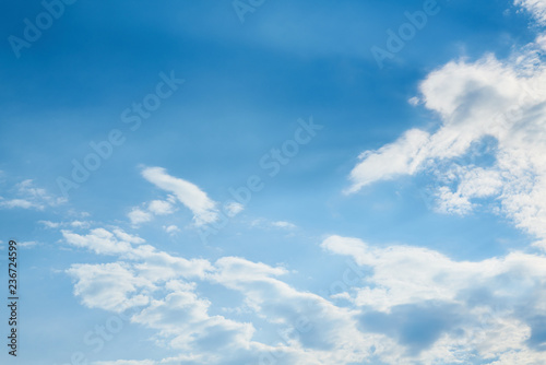 Blue Sky and Clouds Background