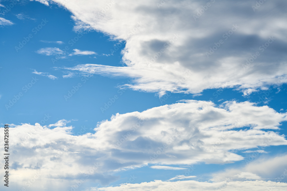 Blue Sky and Clouds Background