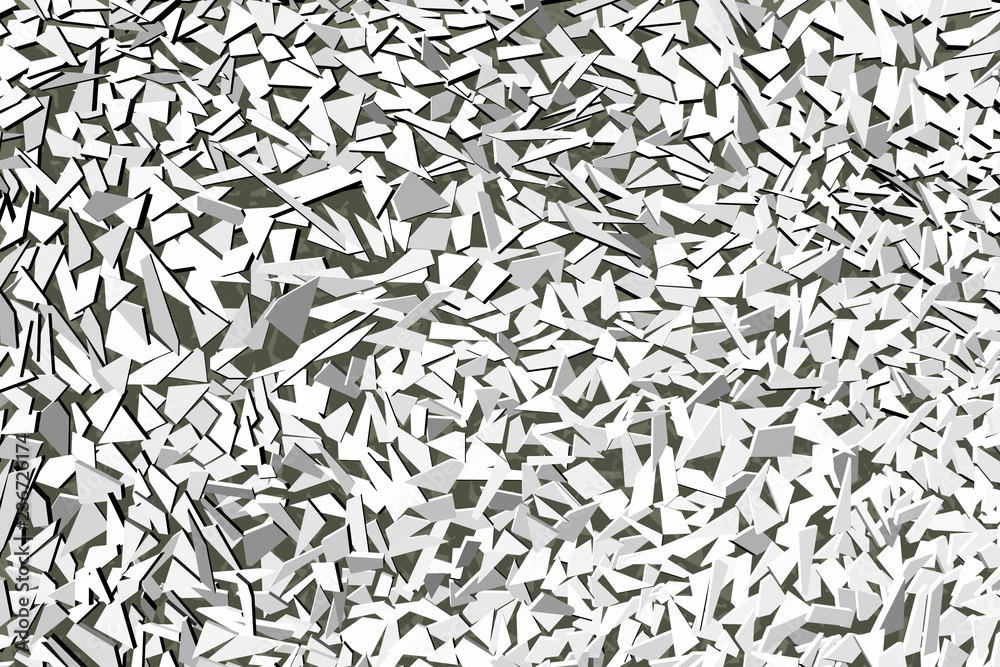 Gray pieces background, computer generated images Gray pieces background, computer generated images