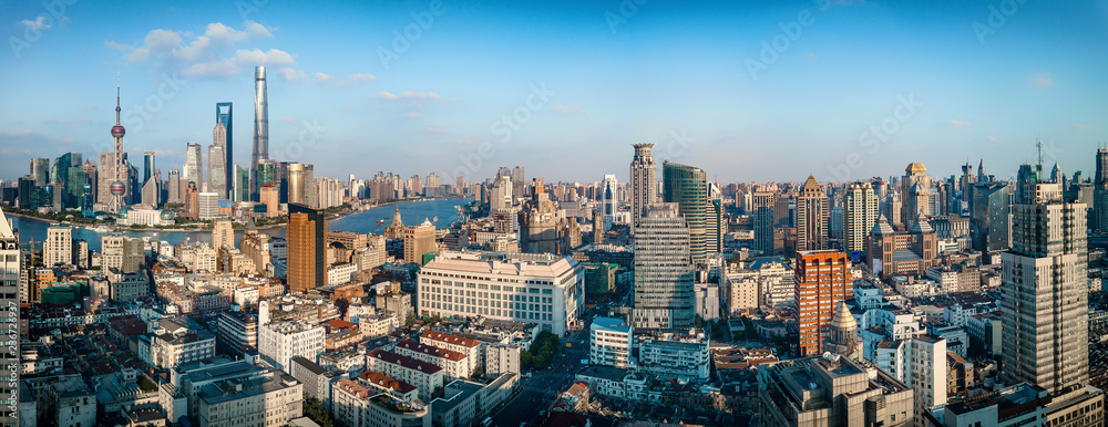 panorama of Shanghai City