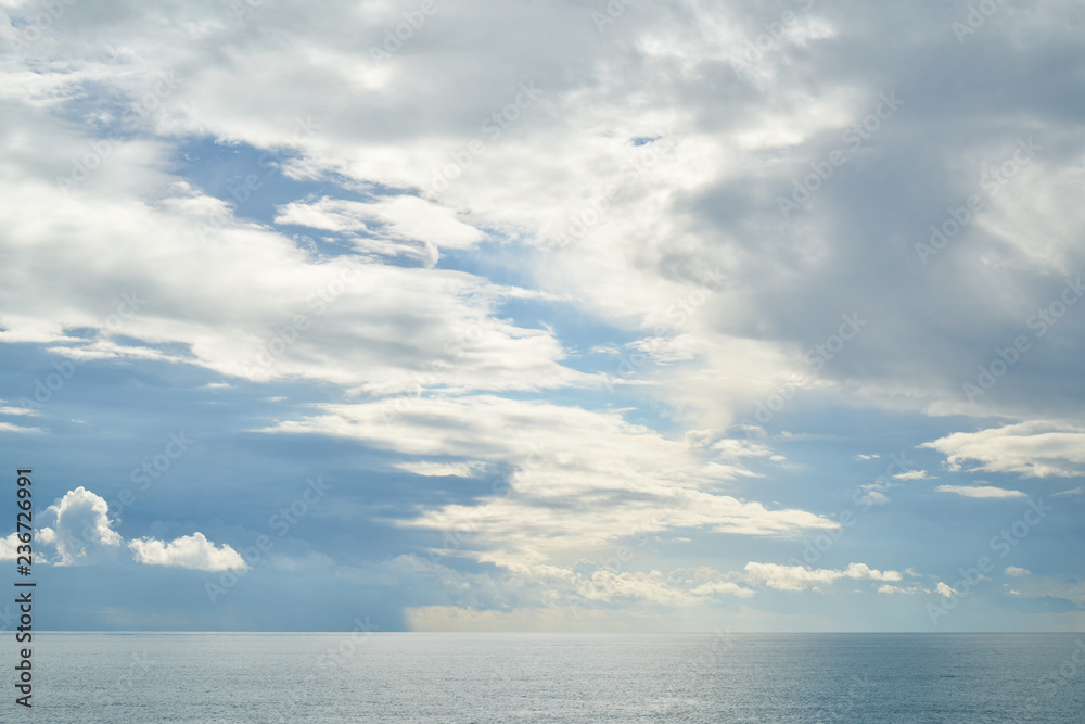 Sky, Clouds and Sea Background