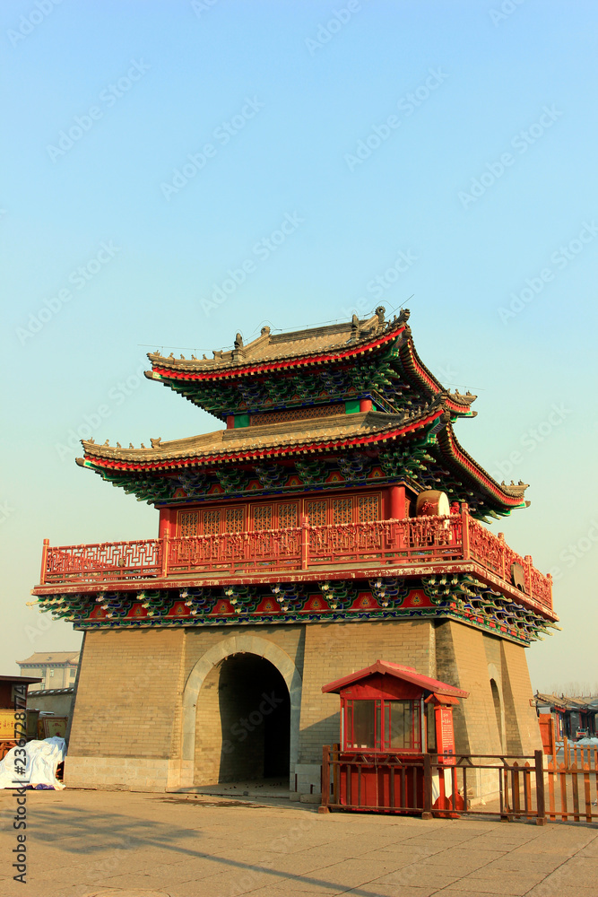 Drum tower in an ancient city