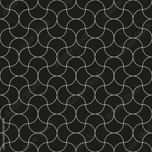 Seamless abstract intersecting curve pattern