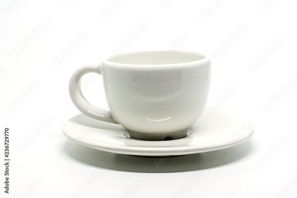 Coffee cup on white background for drinks and beverage concept Coffee cup on white background for drinks and beverage concept
