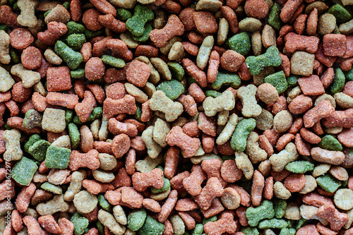 Dried pellet dog food for a...