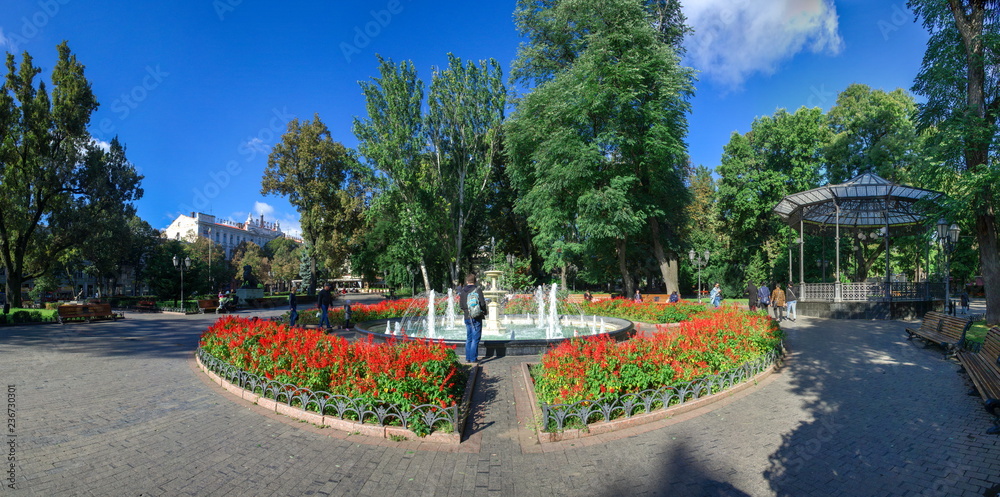 Obraz premium Odessa City Garden panoramic view