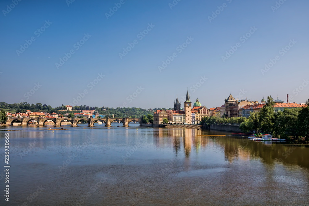 Obraz premium Praga, Wełtawa