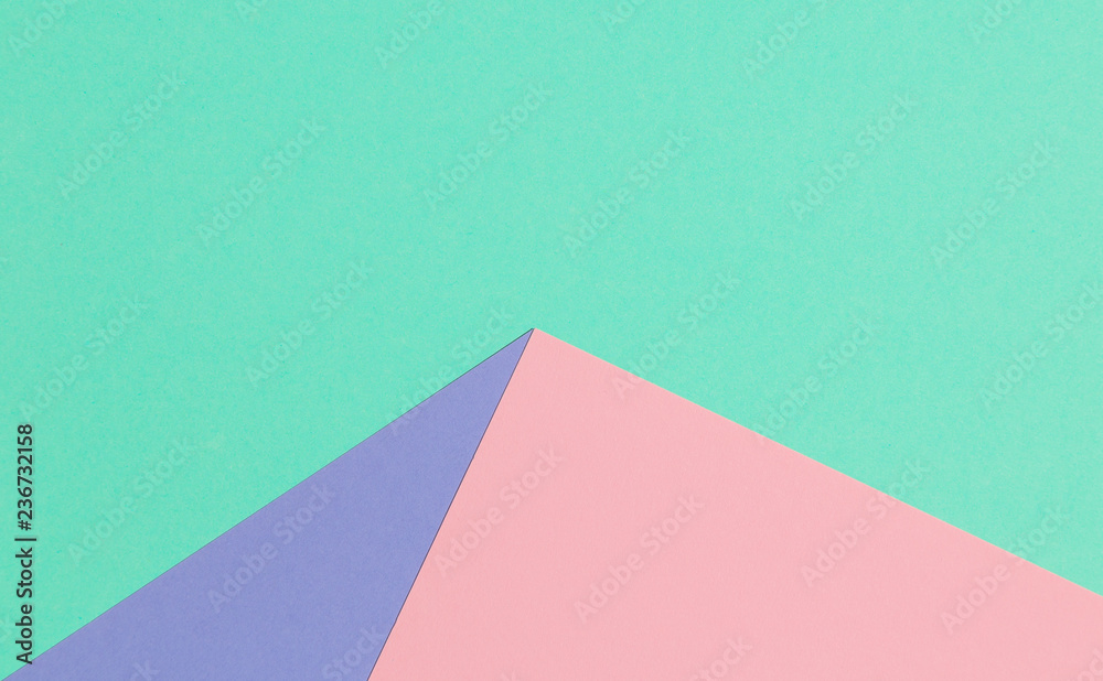 Pink and mint paper texture background.