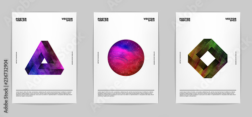 Thee abstract posters