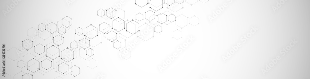 Hexagons pattern. Geometric abstract background with simple hexagonal elements. Medical, technology or science design. Hexagons pattern. Geometric abstract background with simple hexagonal elements. Medical, technology or science design.