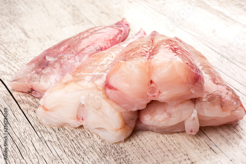 fresh burbot ready to be cooked