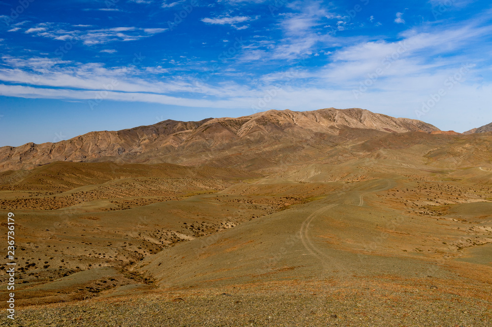 Steppenlandschaft in der Mongolei Steppenlandschaft in der Mongolei