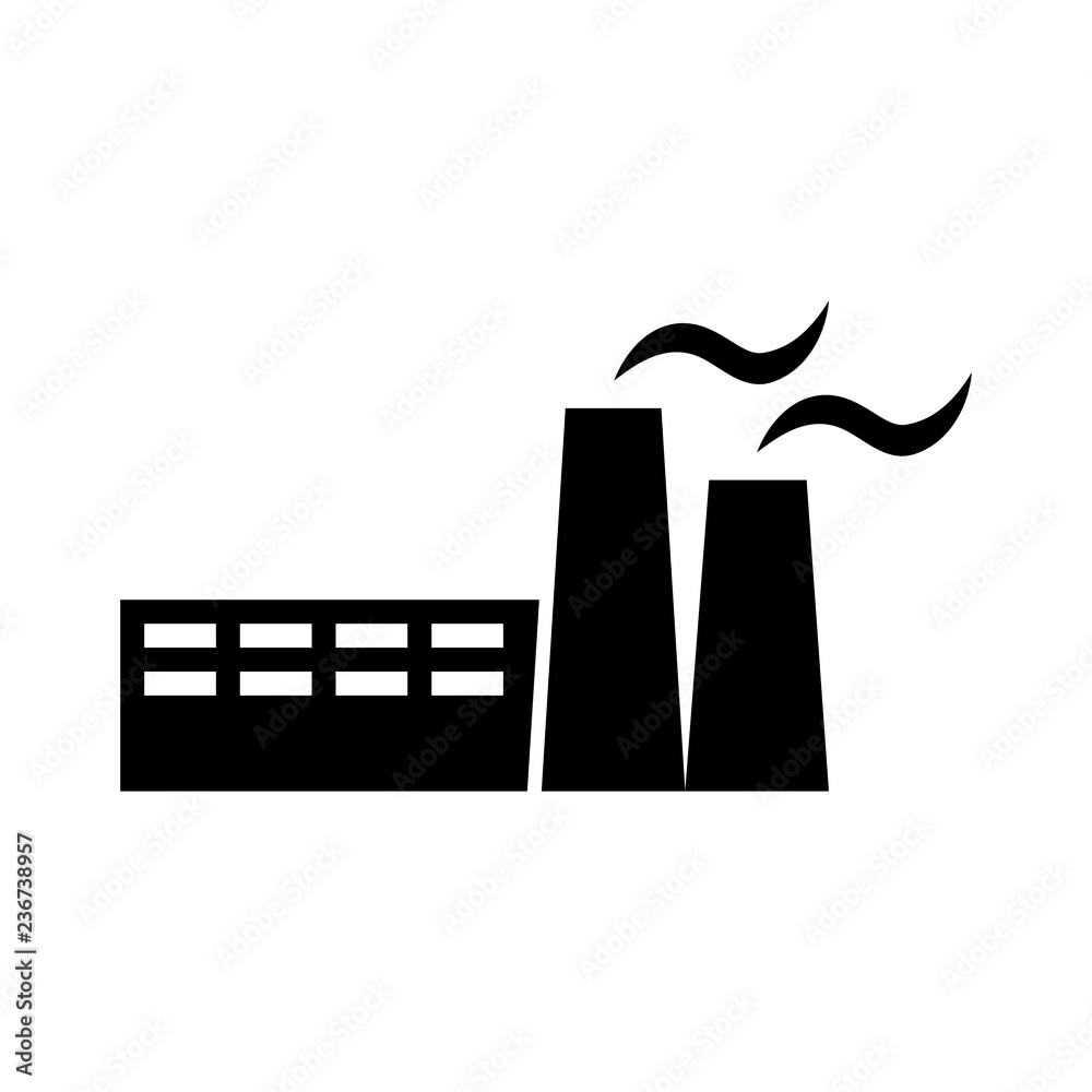 Factory icon . Vector illustration Factory icon . Vector illustration