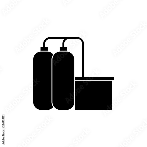 Oil storage tank.Oil single icon vector symbol stock illustration web.