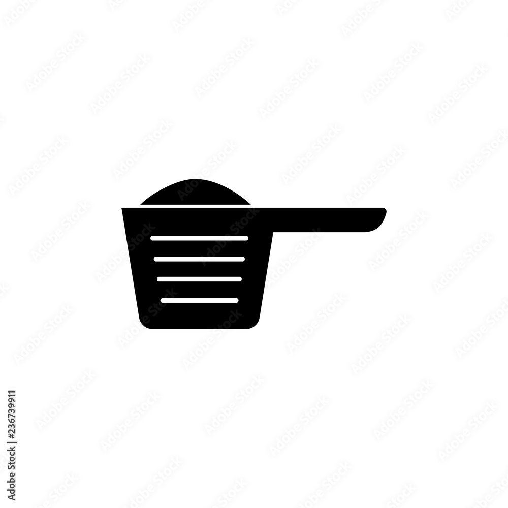 Measuring spoon icon in trendy flat style isolated on white background ...
