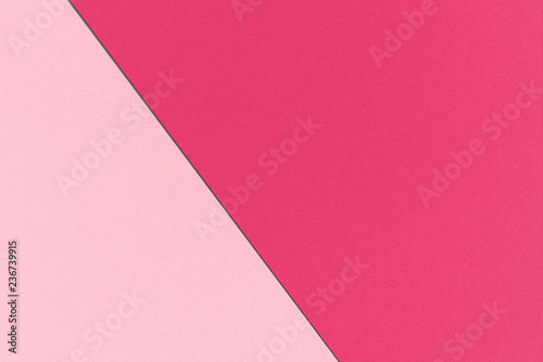 Abstract geometrical Cherry Red background with Cerise and Cherry Blossom Pink colors, watercolor paper texture
