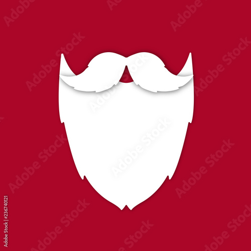 weißer Bart Weihnachtsmann Nikolaus