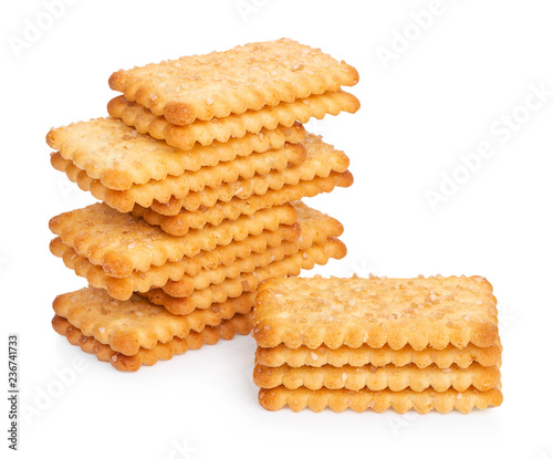  biscuits isolated on white background