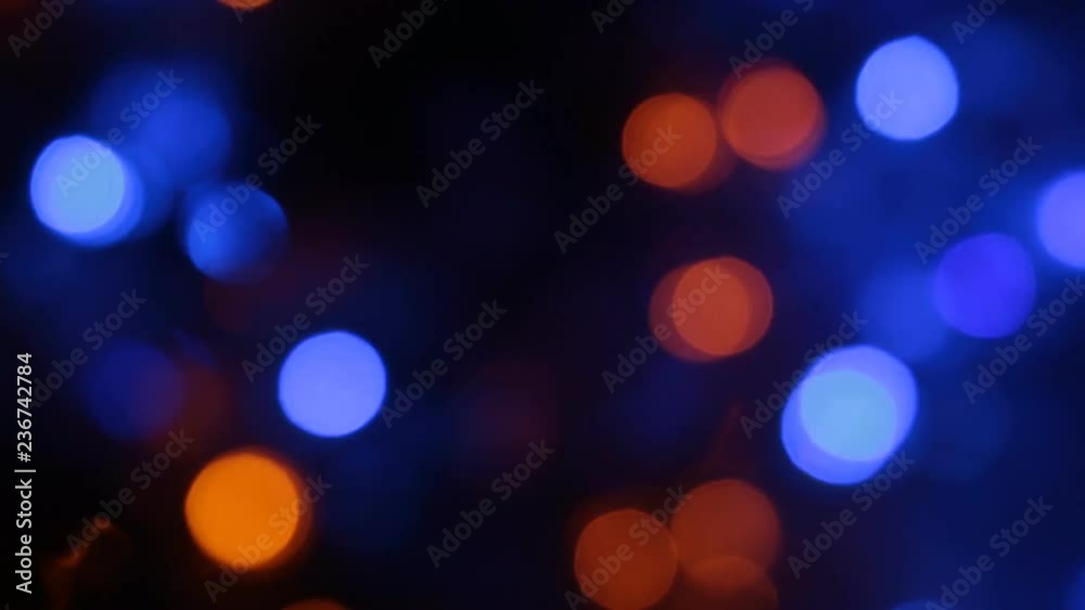 Rotation of Christmas multicolored defocused lights.