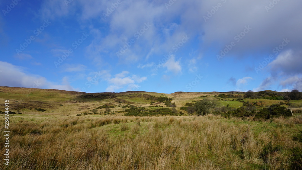 Irish landscape with clouds Irish landscape with clouds