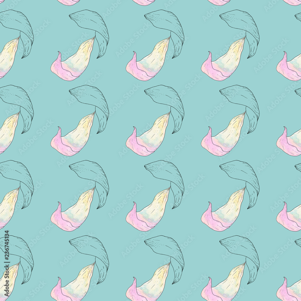 Seamless pattern of flowers. Seamless pattern of flowers.