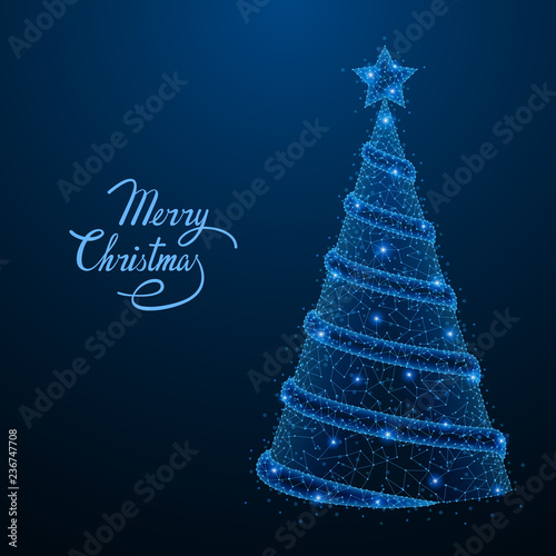 Low poly Christmas tree