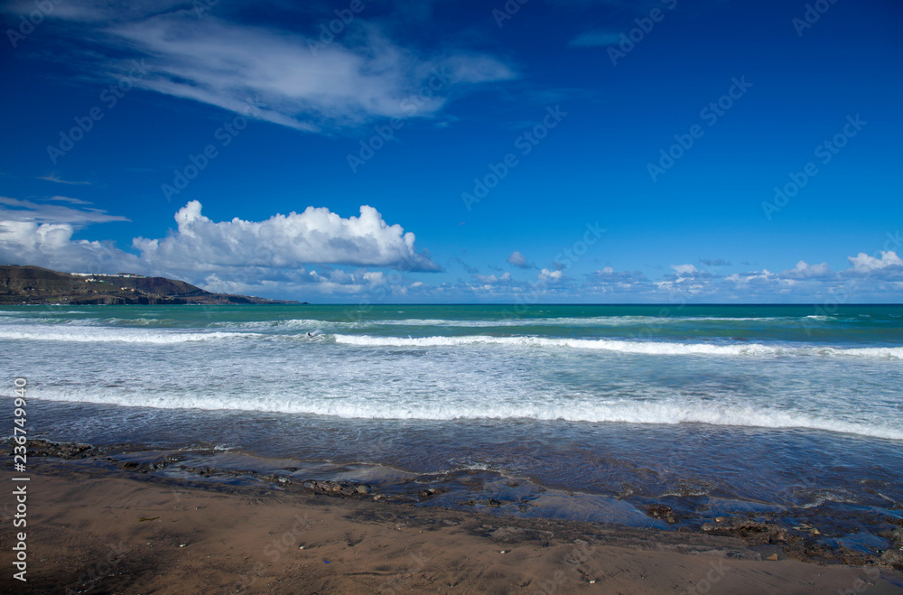 Las Canteras after storm