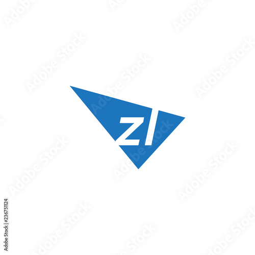 initial two letter zl negative space triangle logo Free Download initial two letter zl negative space triangle logo - GFXLoad