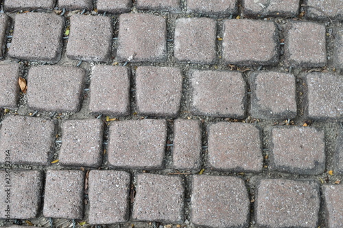 square shape stones for decorate ground in horizontal direction.