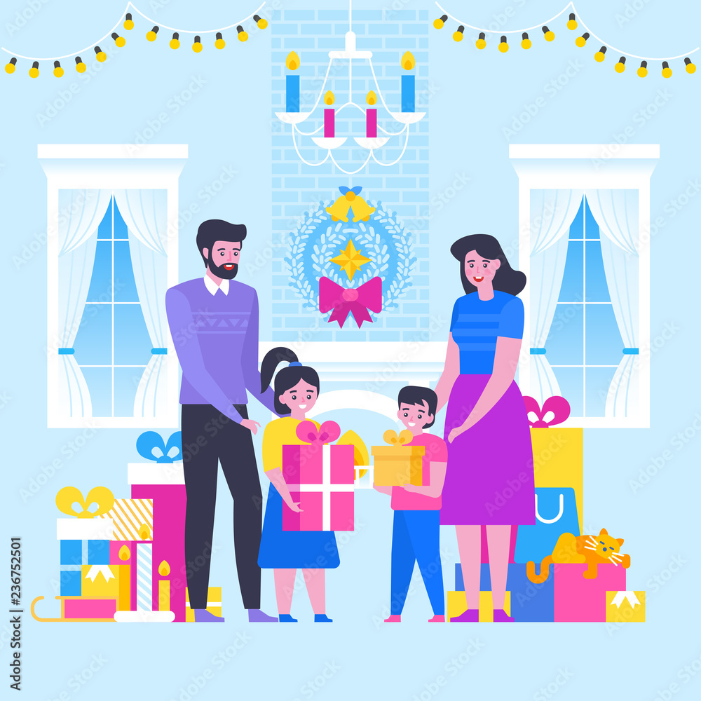 Big happy family Merry Christmas and Happy New Big happy family Merry Christmas and Happy New