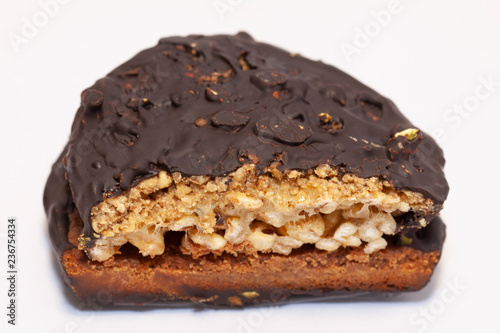 layers in biscuits, round biscuits closeup