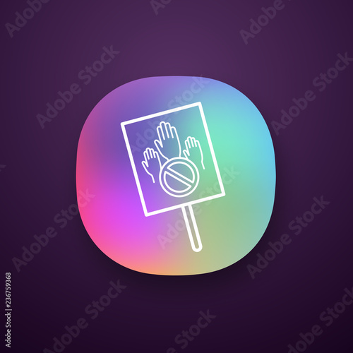 Protest banner app icon