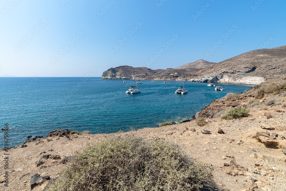 Akrotiri beach - Santorini Cyclades island - Aegean sea - Greece