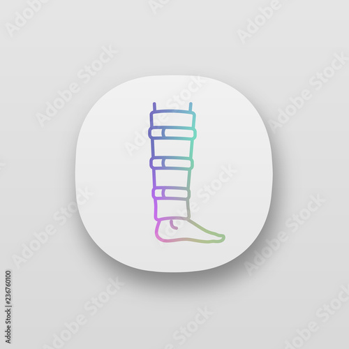Shin brace app icon
