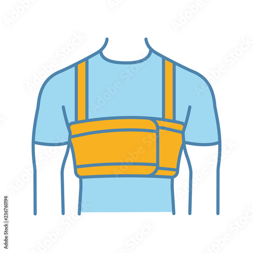 Surgical men rib belt color icon