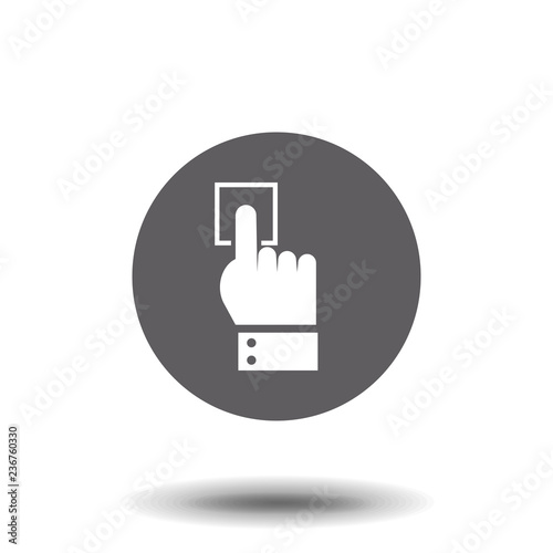 Clicking hand vector icon