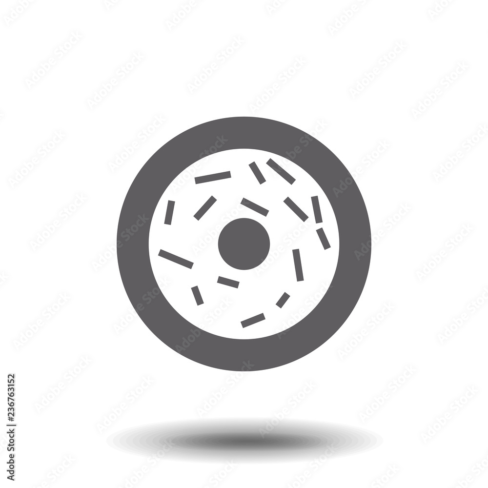Donuts icon vector logo template Donuts icon vector logo template