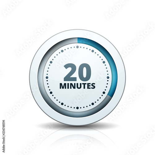 20 Minutes Time button illustration