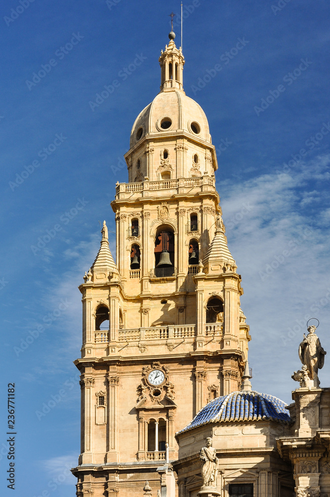 Torre de la Catedral de Murcia, arquitectura barroca en España