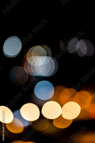 background of lights of defocused colors photo