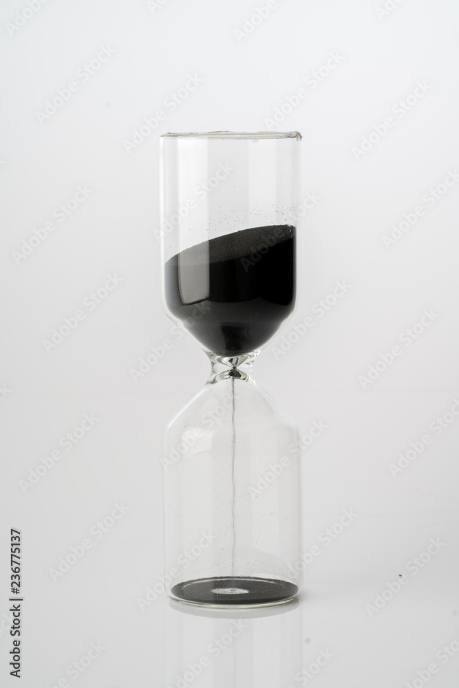 Sand clock, business concept teamwork & time management Sand clock, business concept teamwork & time management