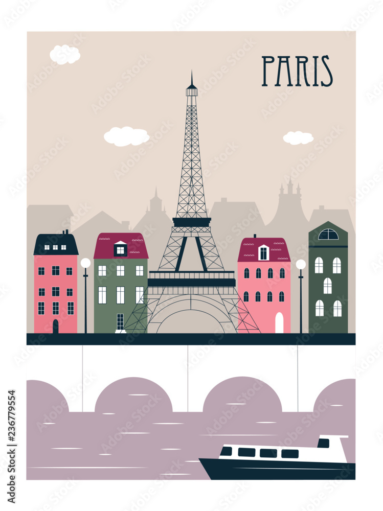 Paris city. 