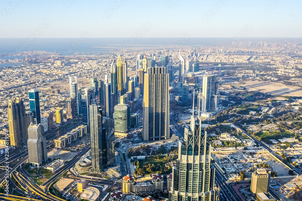 Downtown Dubai District Skyline Creek View